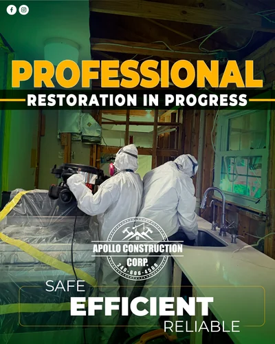 Apollo branded photo: Restoration in progress