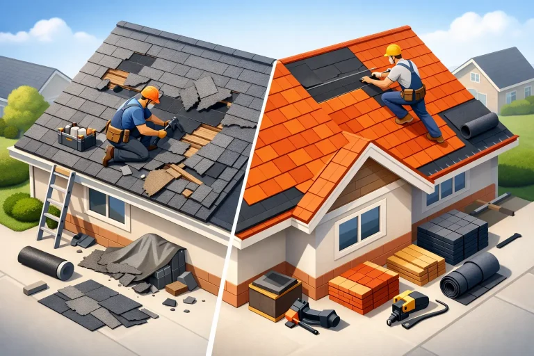 What Is the Difference Between Roof Repair and Replacement?