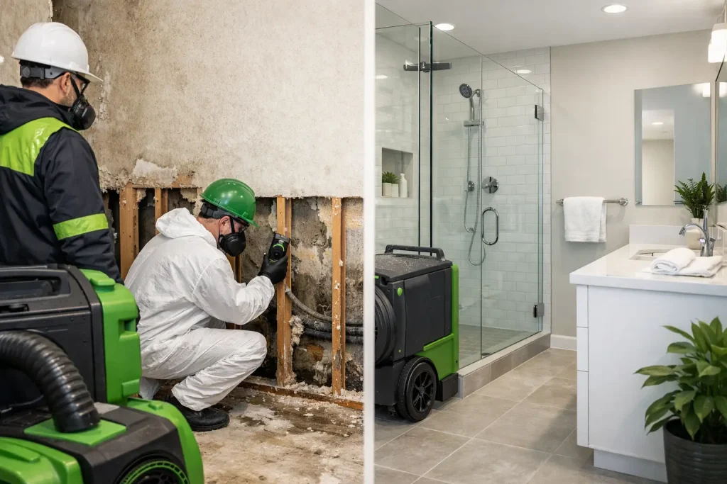 Bathroom Remodel After Water Damage