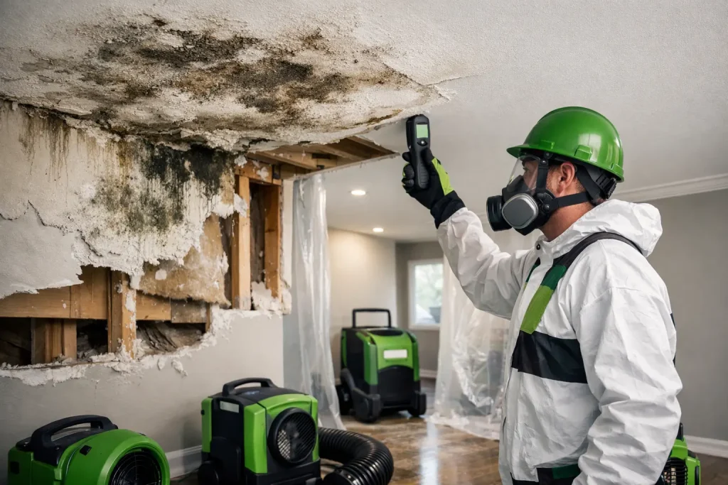 Mold After Ceiling Leak: What to Do Fast