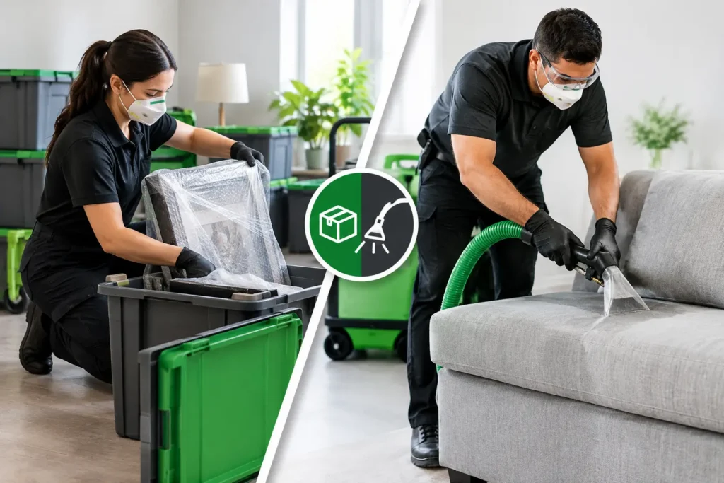 Pack Out Versus Onsite Cleaning: Which Fits?