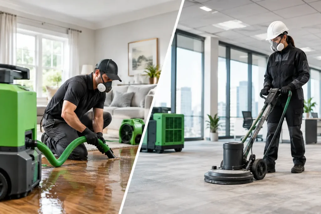 Residential Versus Commercial Restoration